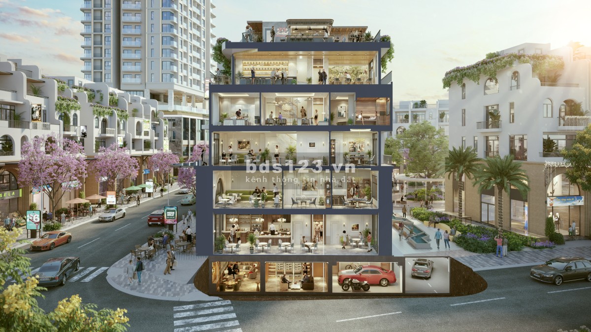 Bán Shophouse 360 độ 2 mặt tiền, Bỏ vốn 15% - Kí ngay HĐMB. - Hỗ trợ vay 70% - Miễn lãi gốc 24 th