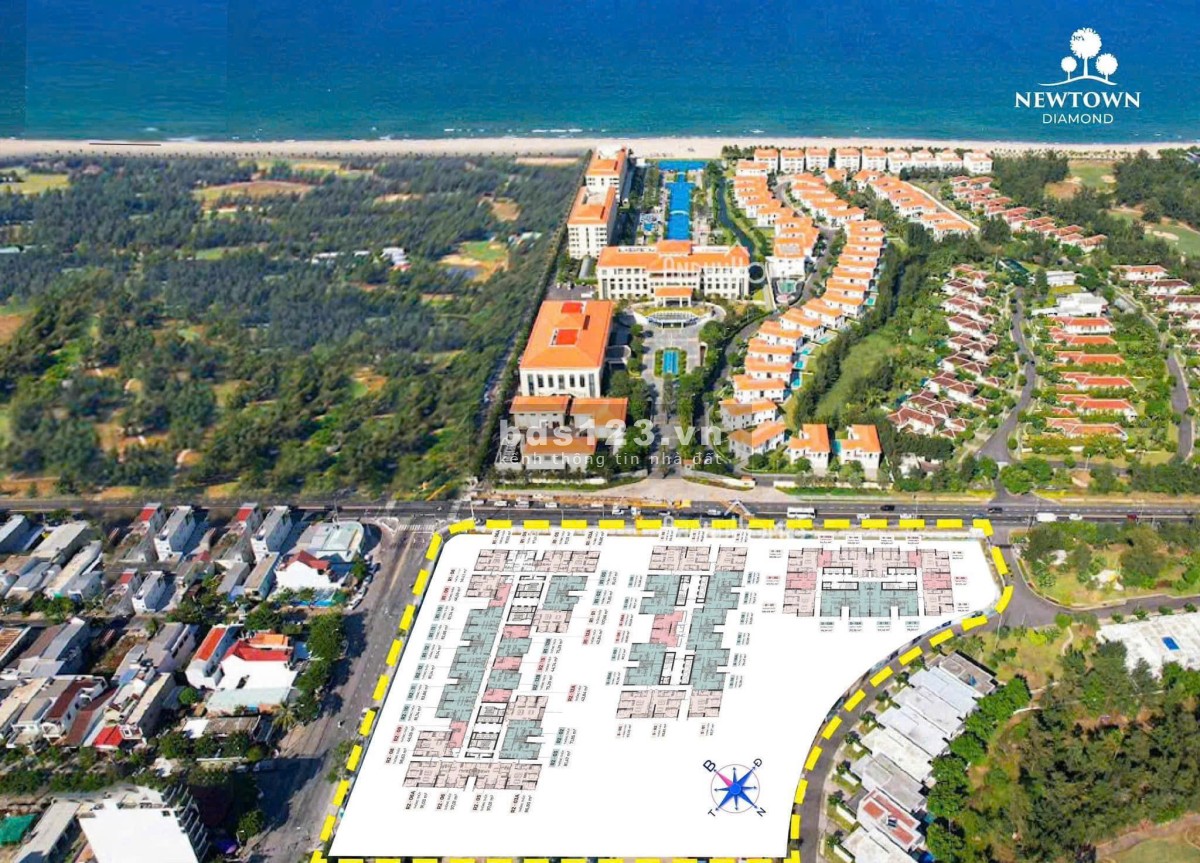 MỞ BÁN LẦN ĐẦU TIÊN CĂN HỘ BIỂN NEWTOWN DIAMOND THUỘC QUẦN THỂ SÂN GOLF BRG TOP 100 THẾ GIỚI