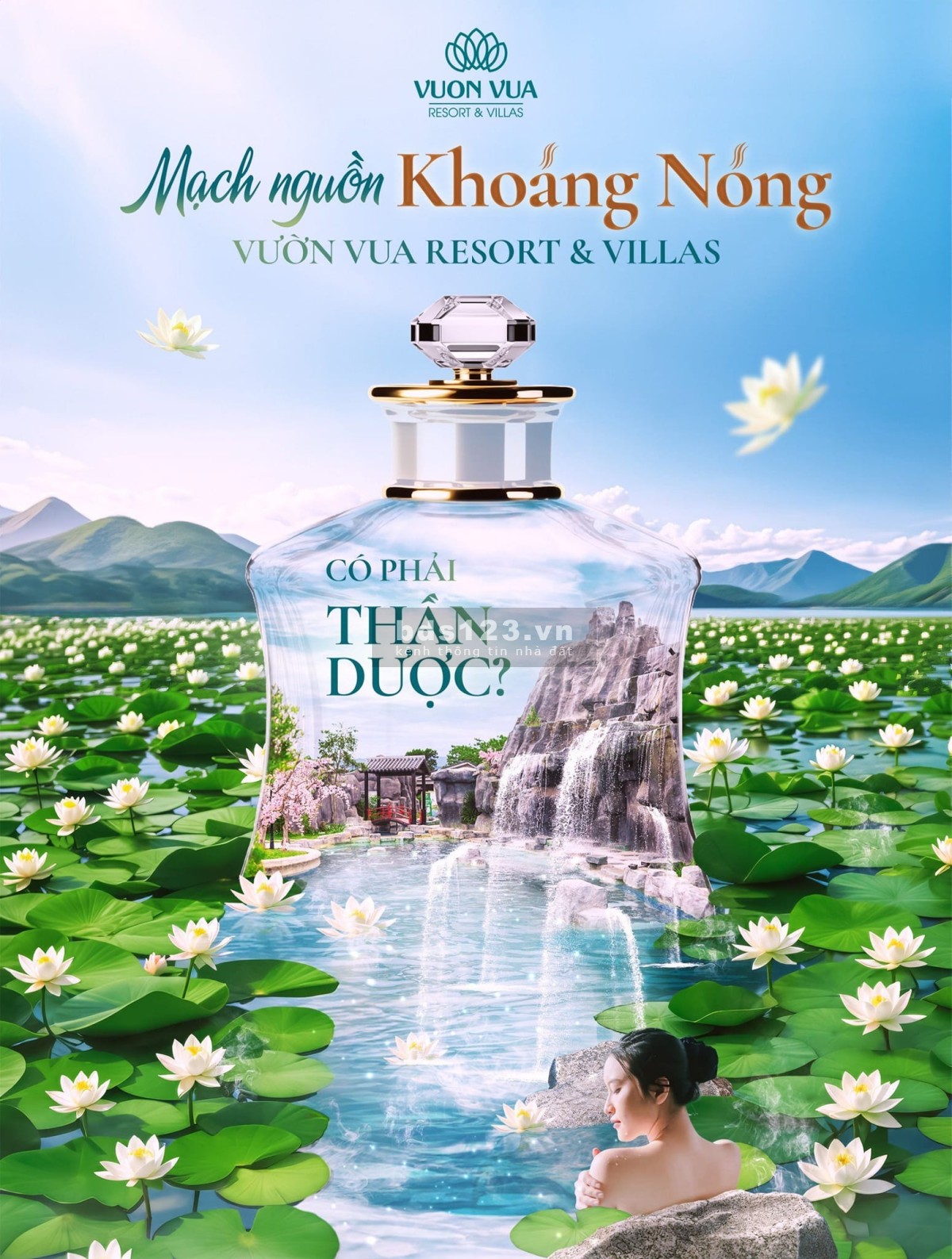 Chủ đầu tư vườn vua Imperial Lotus mở bán Villa khoáng nóng từ 300mr nhận ở ngay chỉ với 2,5 tỷ