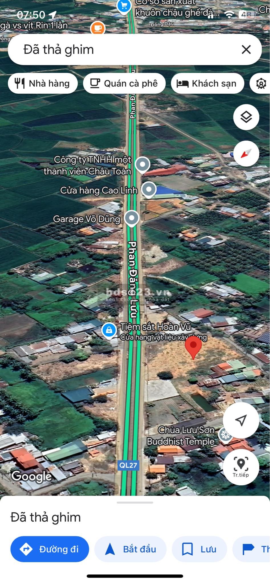 BÁN 1200M2 ĐẤT MẶT TIỀN PHAN ĐĂNG LƯU GIÁ CHỈ 10TR/M2
