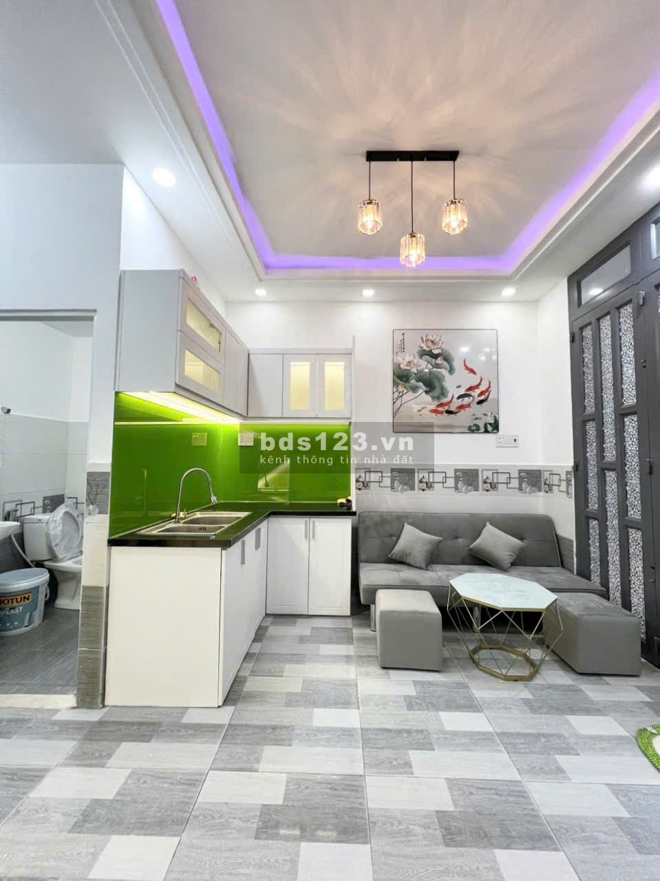 Bán nhà hẻm Huỳnh Tấn Phát, Phường Phú Thuận, 1 Trệt 2 lầu đúc, 1ty72