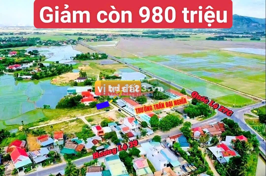 Bán đất thổ cư Diên Hòa Diên Khánh. Nằm đường dân sinh rộng 8m, sau lưng trường Trần Đại Nghĩa.
