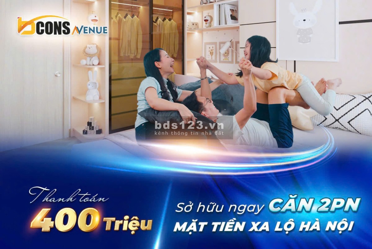 Cơ Hội Sở Hữu Căn Hộ Bcons Avenue. Vốn 400tr - Căn 53M2, 2PN, 2WC, Vị Trí Mặt Tiền Xa Lộ Hà Nội