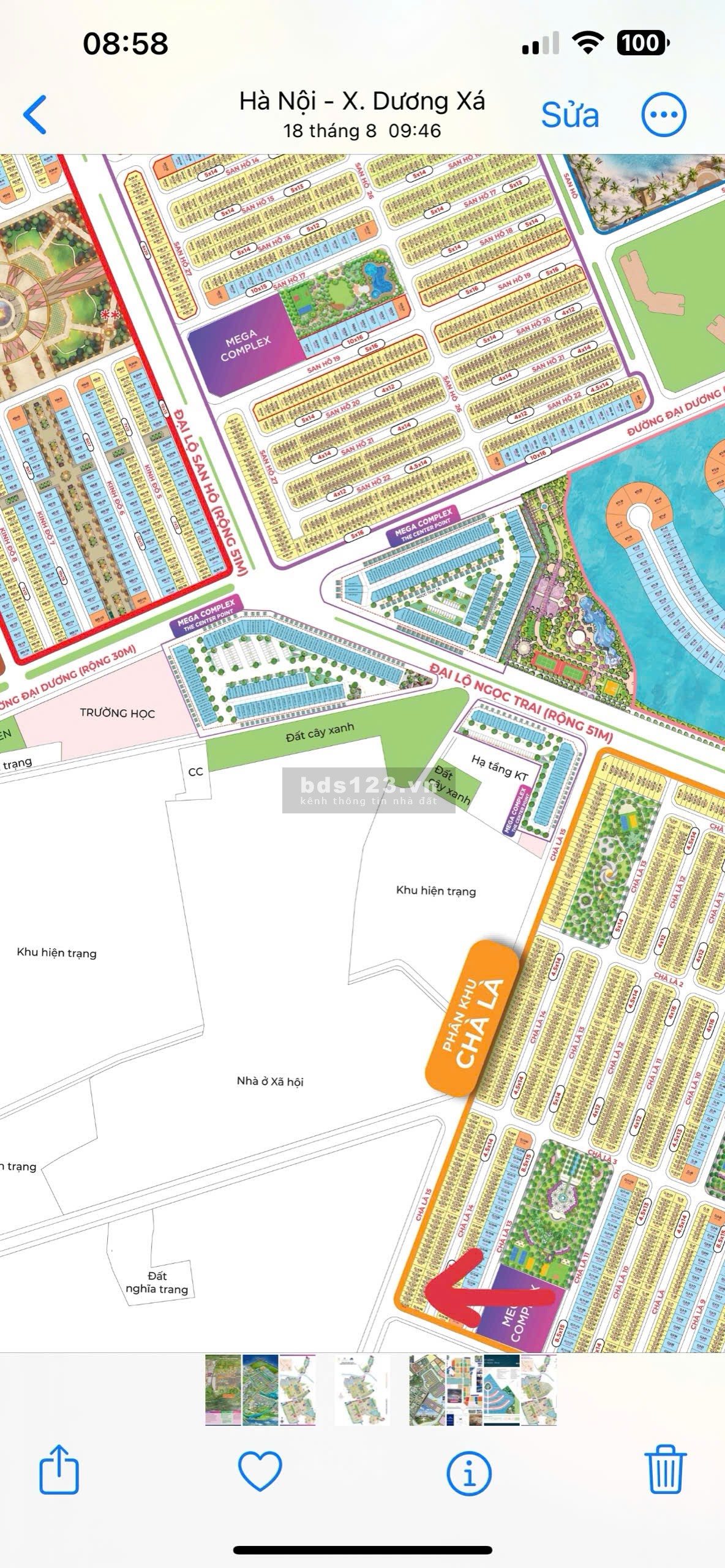 Bán Chà Là 63m hướng ĐN đối diện khu chung cư 43 tòa Vinhomes Ocean Park 2 giá 7,8 tỷ