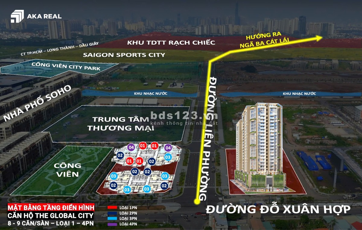 Nhận Booking bán căn hộ Global City - Mở bán đợt đầu tiên, 3 Block đẹp nhất. Giỏ hàng độc quyền