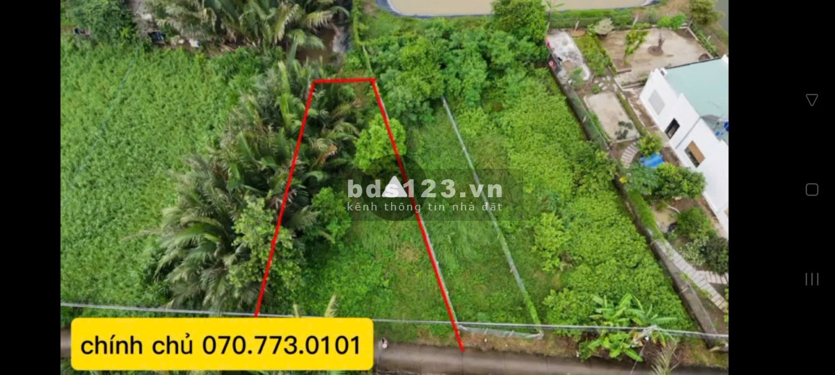 Mình chính chủ cần bán lô đất 300m2 giá chỉ 400 triệu tại xã BÌnh Tân huyện Gò Công Tây