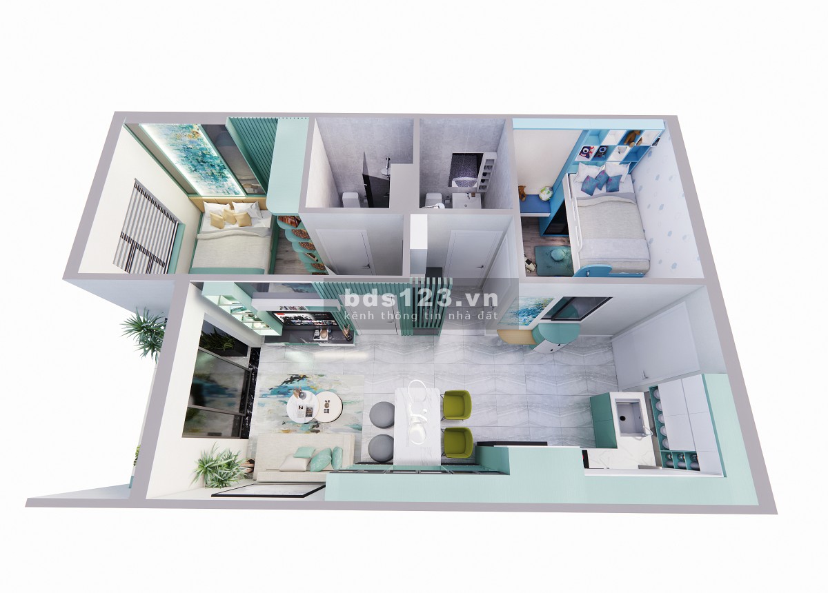 Bcons Avenue - mặt tiền Xa Lộ Hà Nội căn 2PN chỉ từ 1,6 tỷ, cam kết thuê 288tr/2 năm, ân hạn 2 năm
