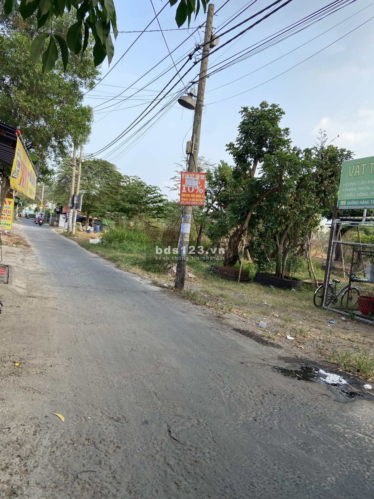 Cho thuê đất ngay mặt tiền đường Hàng Tre thuận tiện làm kho, buôn bán ăn uống…