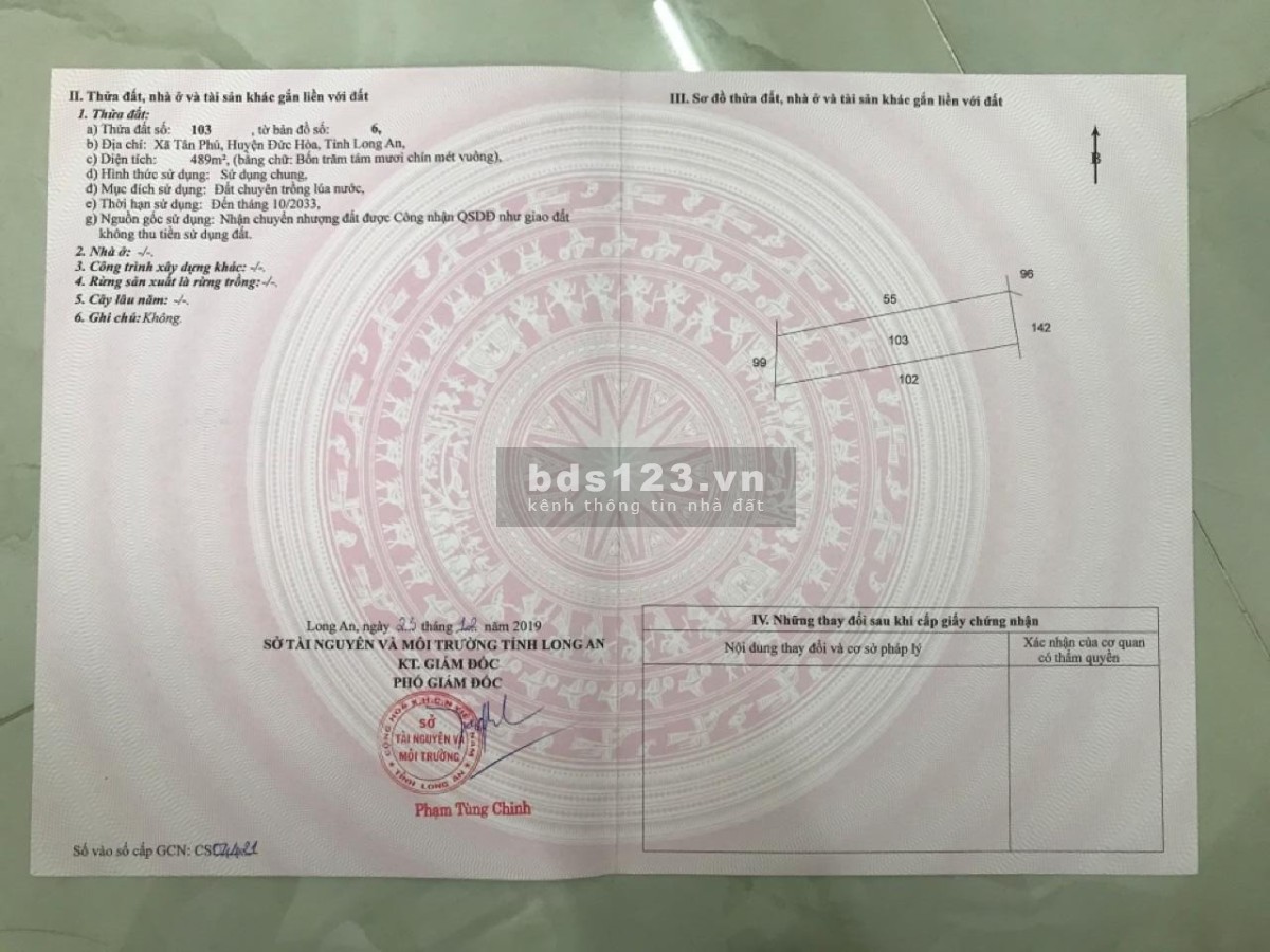 Chính chủ bán 3 lô đất nông nghiệp, diện tích 1.662 m2, đường hiện trạng 6m, giá 700 triệu
