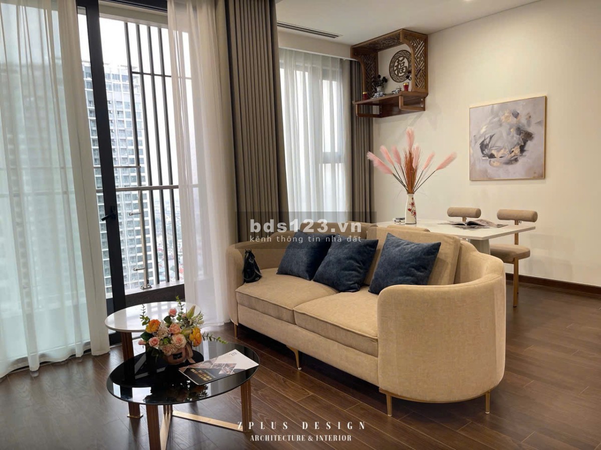Bán căn 2n+ 64m2 - Masteri A view hồ, full nội thất cao cấp - Vinhomes Smart City Tây Mỗ