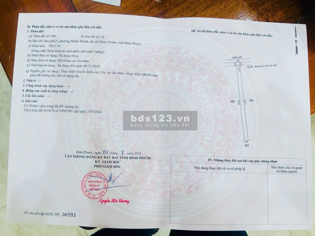 Bán Đất Chơn Thành SỔ SẴN & GIÁ TỐT