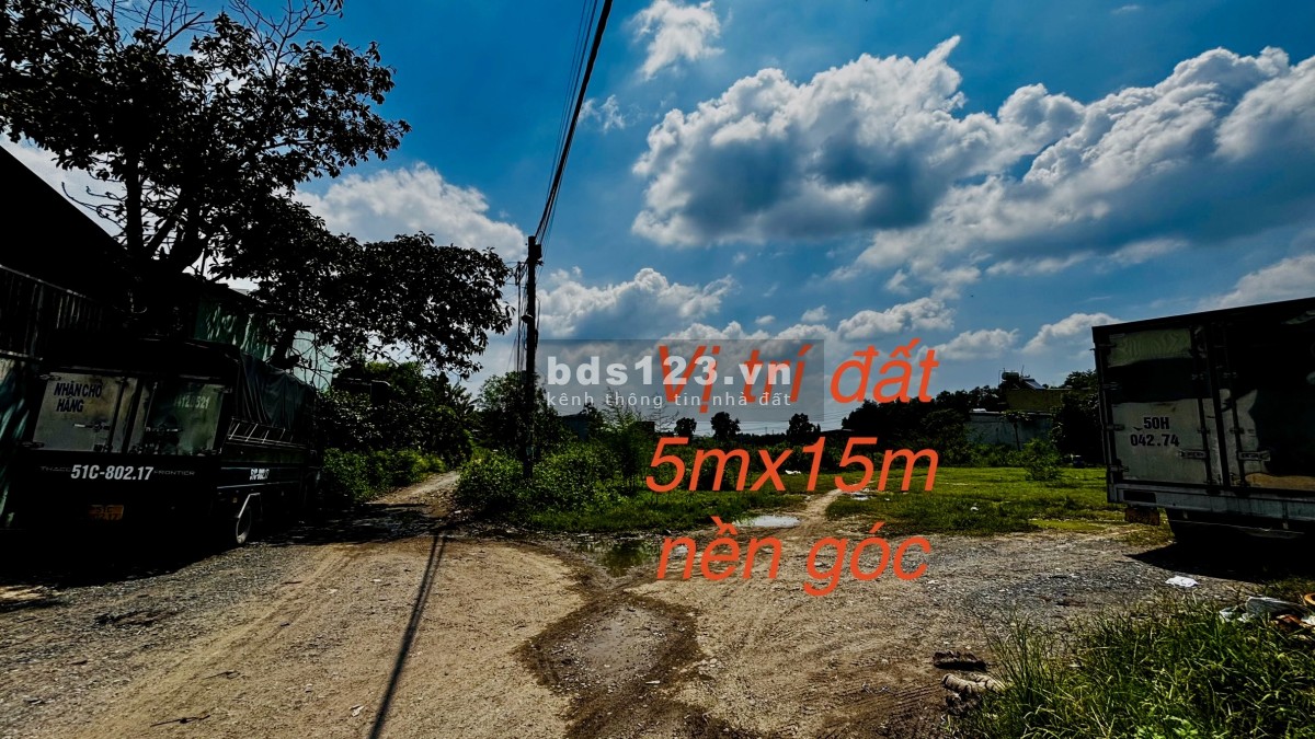 Chính chủ bán đất bao xây nhà ngay chợ 1A đường Võ Văn Vân Vĩnh Lộc B Bình Chánh 790triệu/75m2