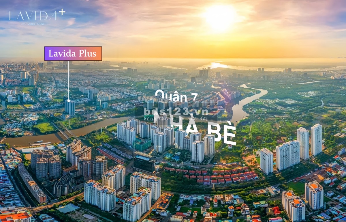 Bán căn hộ Lavida plus Q7, vị trí toạ lạc giữa đường Nguyễn Văn Linh và Nguyễn Hữu Thọ.