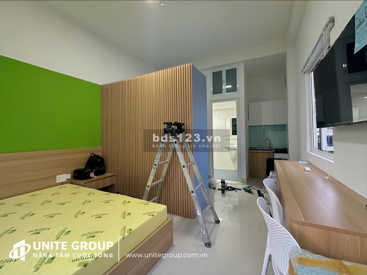 Studio mới chưa bóc seal ban công thoáng full NT Q8 gần cầu chữ Y đường Dương Bá Trạc