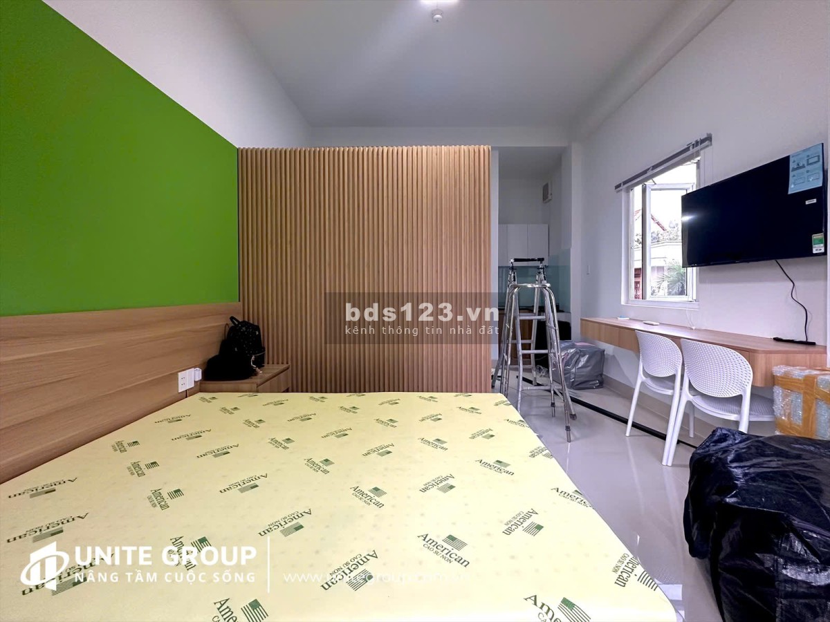 Studio mới chưa bóc seal ban công thoáng full NT Q8 gần cầu chữ Y đường Dương Bá Trạc