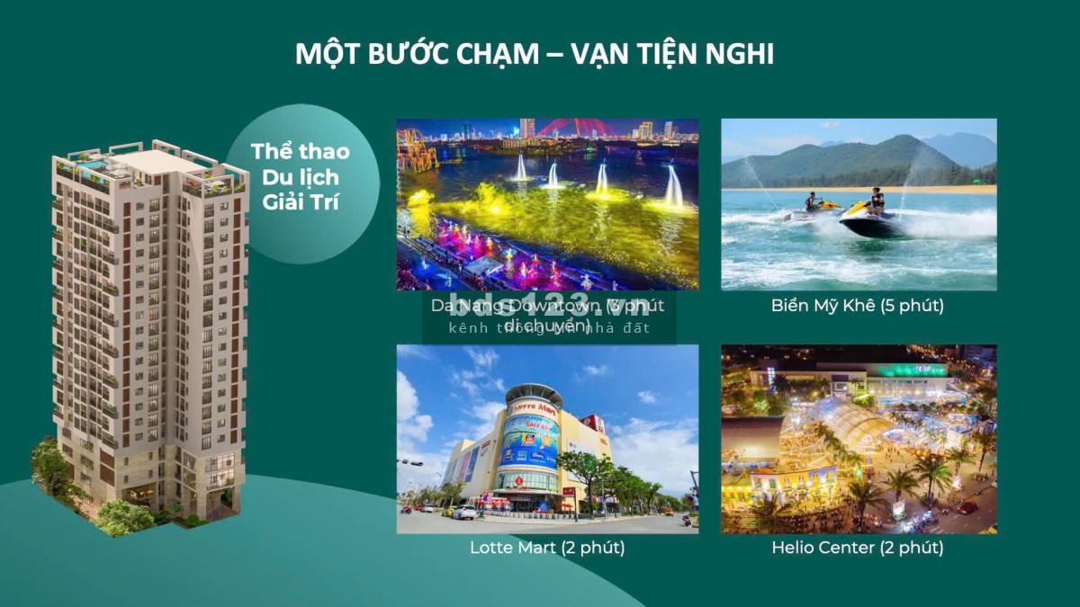 Căn hộ hiện đại khu vực Hải Châu - Đường Xô Viết Nghệ Tĩnh - Đối diện Trường ĐH Kiến Trúc, ĐH Đông Á