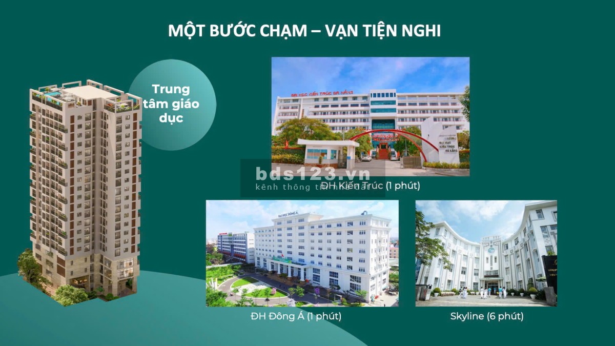 Căn hộ hiện đại khu vực Hải Châu - Đường Xô Viết Nghệ Tĩnh - Đối diện Trường ĐH Kiến Trúc, ĐH Đông Á