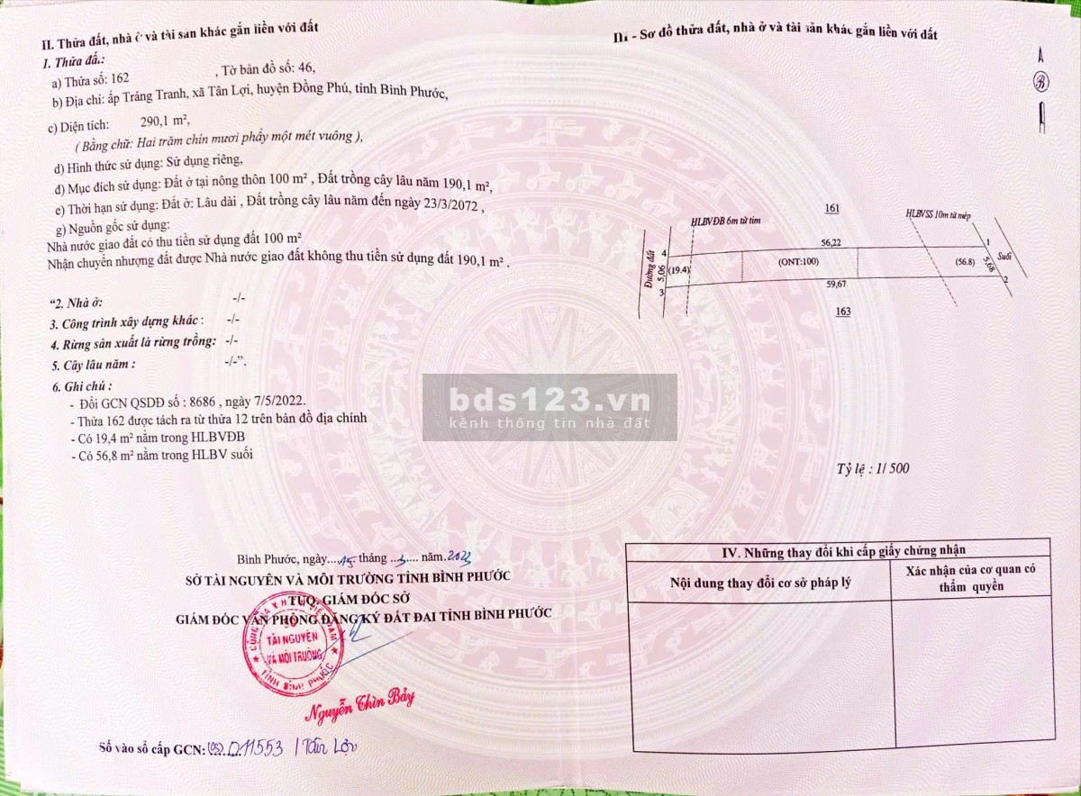 Đất gần khu công nghiệp đường Liên Xã