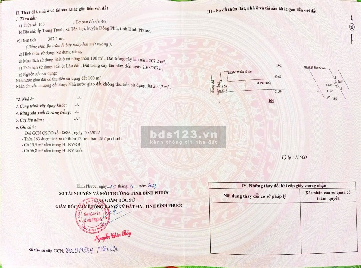 Đất gần khu công nghiệp đường Liên Xã