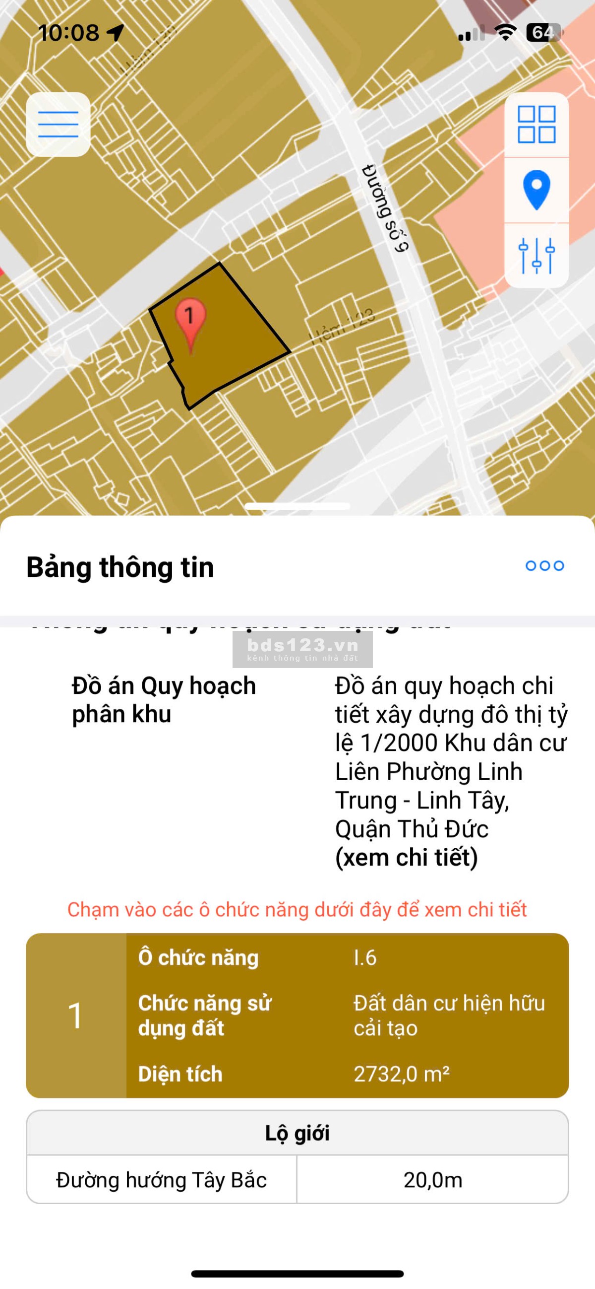Đât đường 9 - Phạm Văn Đồng, Linh Tây Thủ Đức 4.8tỷ/78m2 thổ cư.