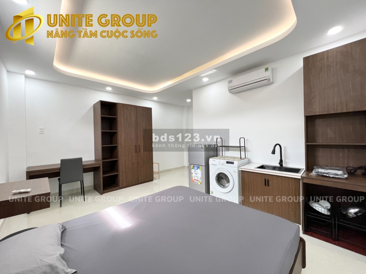 Căn Hộ Studio đầy đủ nội thất cửa sổ ban công ở gần Nguyễn Văn Đậu - gần Chợ Bà Chiểu, Bình Thạnh.