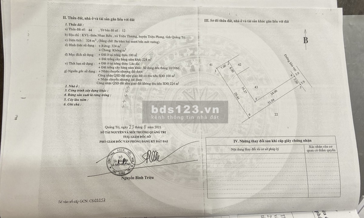 Bán Lô Đất Giá Rẻ Siêu Đầu Tư Chỉ Từ 4xx - Triệu Phong - Quảng Trị