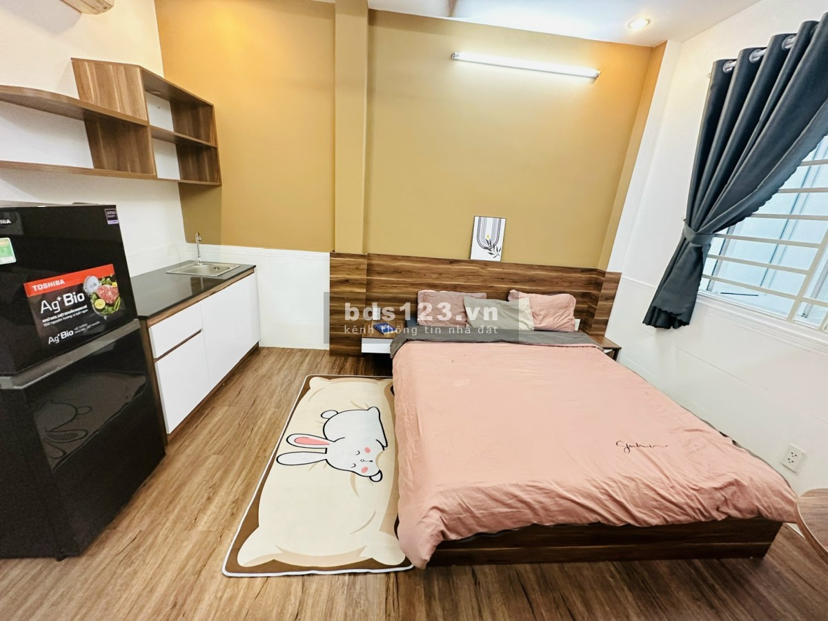 Căn hộ studio cao cấp full nội thất, cửa sổ lớn - Nguyễn Văn Đậu, Chợ Bà Chiểu, Bình Thạnh