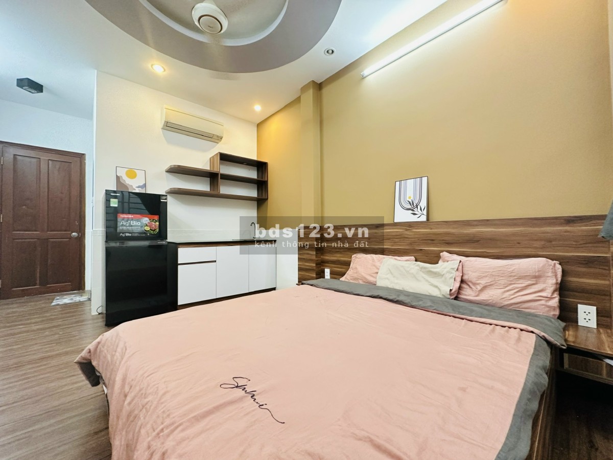 Căn hộ studio cao cấp full nội thất, cửa sổ lớn - Nguyễn Văn Đậu, Chợ Bà Chiểu, Bình Thạnh