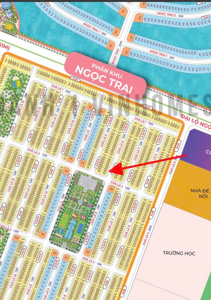 Bán liền kề Chà Là 63m view vườn hoa, gần bệnh viện Vinhomes Ocean Park 2 giá 7,8 tỷ
