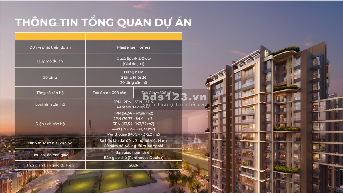 Nhận Booking Penthouse Duplex Masteri Grand View - Chiết khấu đến 16% - Nhận nhà 2026