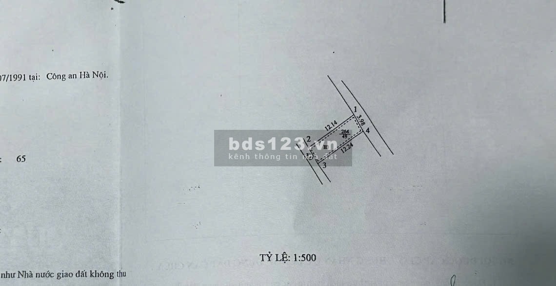 Em cần bán mảnh đất tặng nhà cũ 2 tầng ở ngõ 488 Trần Cung