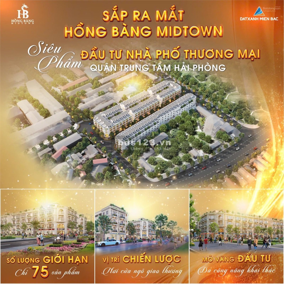 ĐXMB mở bán chính thức 75 lô liền kề tại trung tâm Phường Quán Toan, Quận Hồng Bàng, TP Hải Phòng.