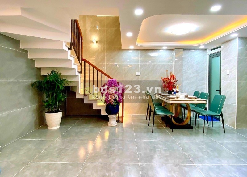 46m2 - 4 tầng full nội thất - Nở hậu - Hẻm 5m - 4.99 tỏi