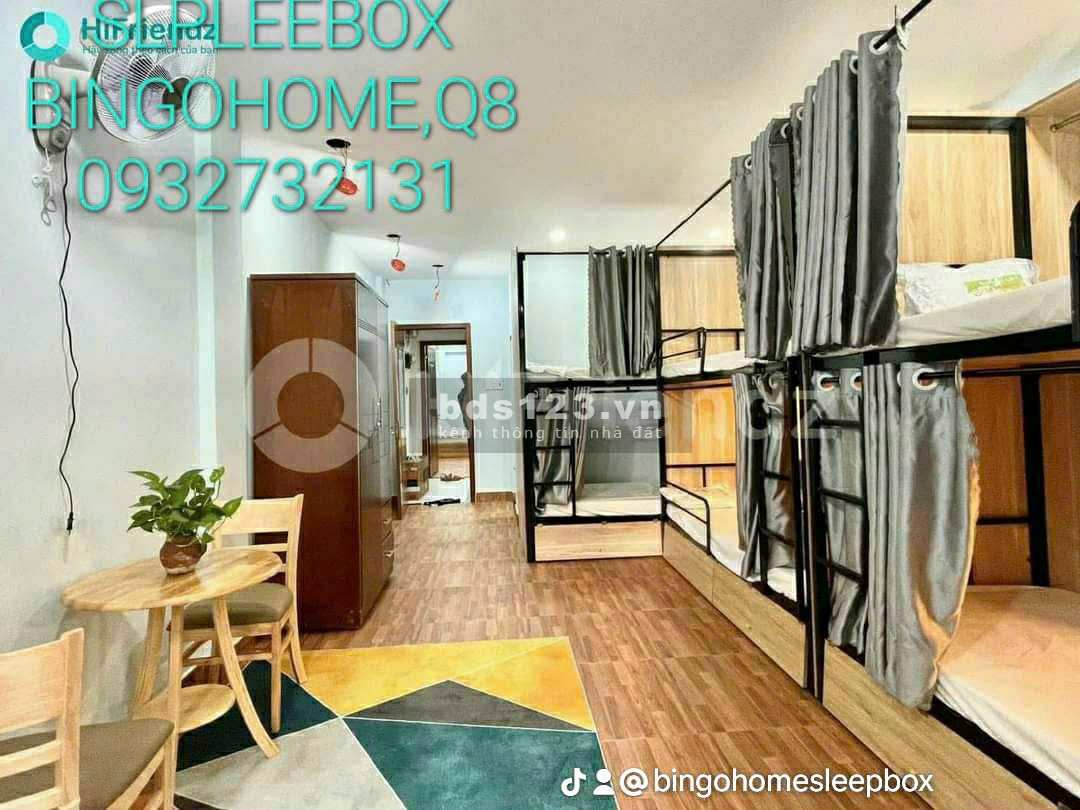 BINGO cho SLEEPBOX chỉ với 1600k, mới xây, sạch sẽ,an ninh tốt, có chổ đổ xe
