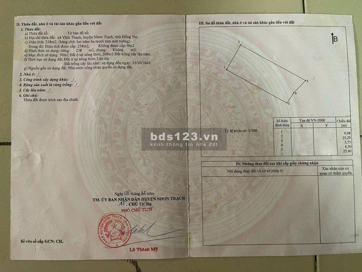 Bán Đất 238m² Vĩnh Thanh, Hẻm 1 Xẹc Hùng Vương, Ngang 10m, Có Sẵn 30m² Thổ Cư - 2,9 Tỷ