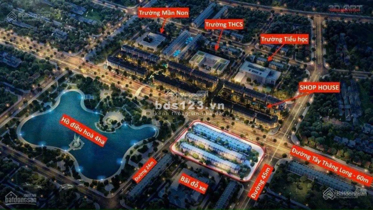Siêu phẩm Liền kề, shophouse, biệt thự mặt đường Tây Thăng Long