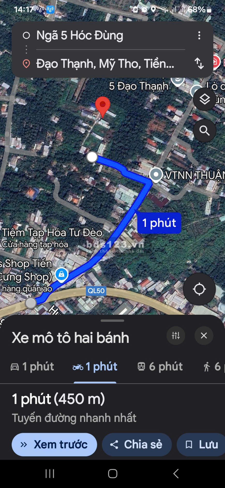 Nền đất thổ cư 150m2 Ấp 5, xã Đạo Thạnh.TP Mỹ Tho. Ngộp bán gấp.