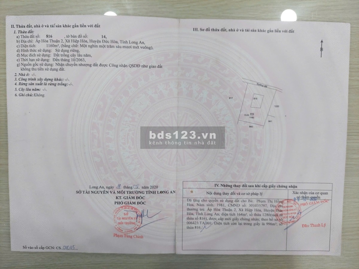 Chính chủ bán gấp 2 lô đất đẹp ngay trung tâm Đức Hòa, Long An