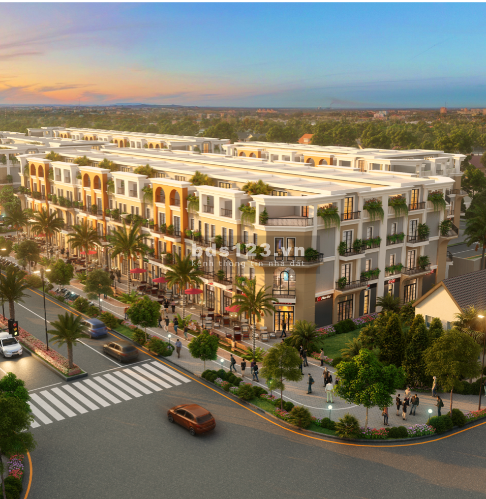Sở hữu shophouse 1 trệt 3 lầu, 2 mặt tiền Cao Thị Mai, giá chỉ 2,6 tỷ, SHR, ngân hàng hỗ trợ vay 70%