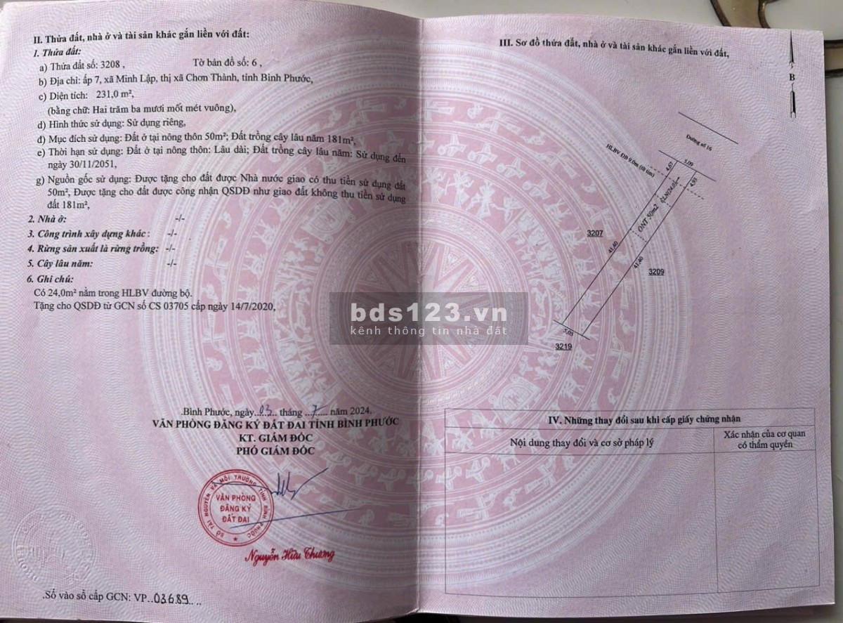 Bà chị khách kẹt vốn cần bán gấp 2 lô đẹp Minh Lập - Bình Phước.