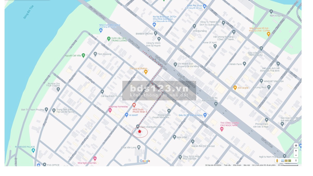 Bán đất đường 7,5m Nam Hòa Xuân - Hòa Quý - Lô 31, block B2 36