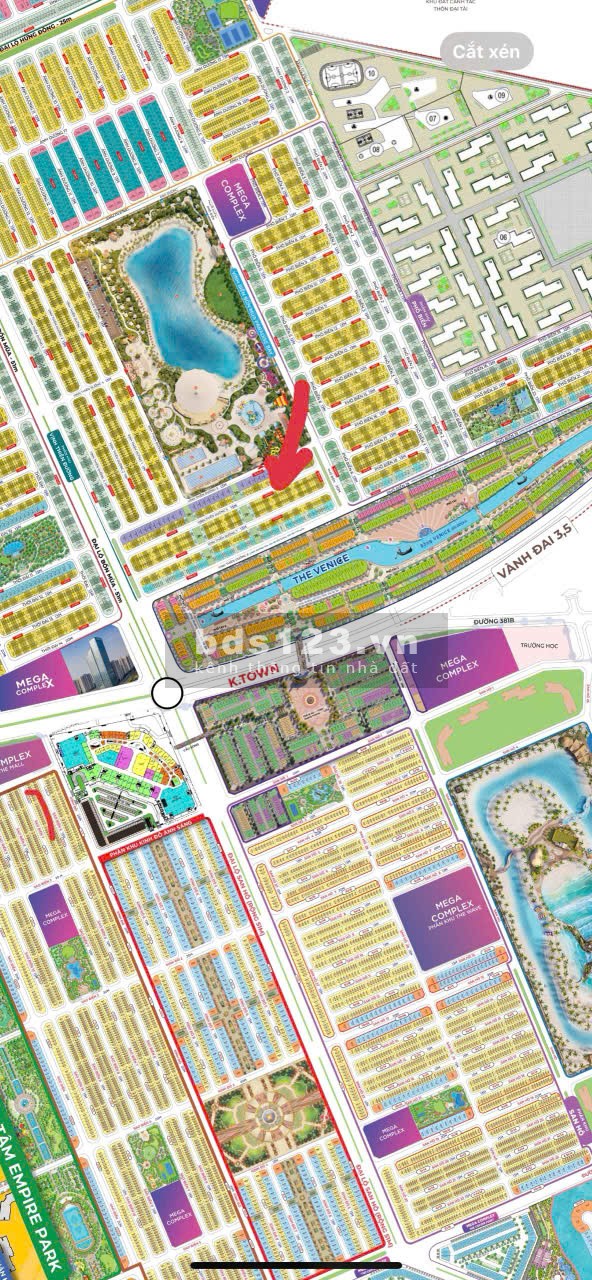 Bán LK 60m VTĐ6 gần Grand Wolrd, gần Vincomes, tòa VP Vinhomes Ocean Park 3 giá 8,9 tỷ