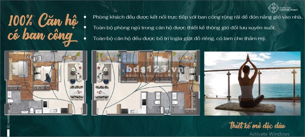 Sở hữu căn hộ 72m2 view biển, sở hữu lâu dài tại Vũng Tàu