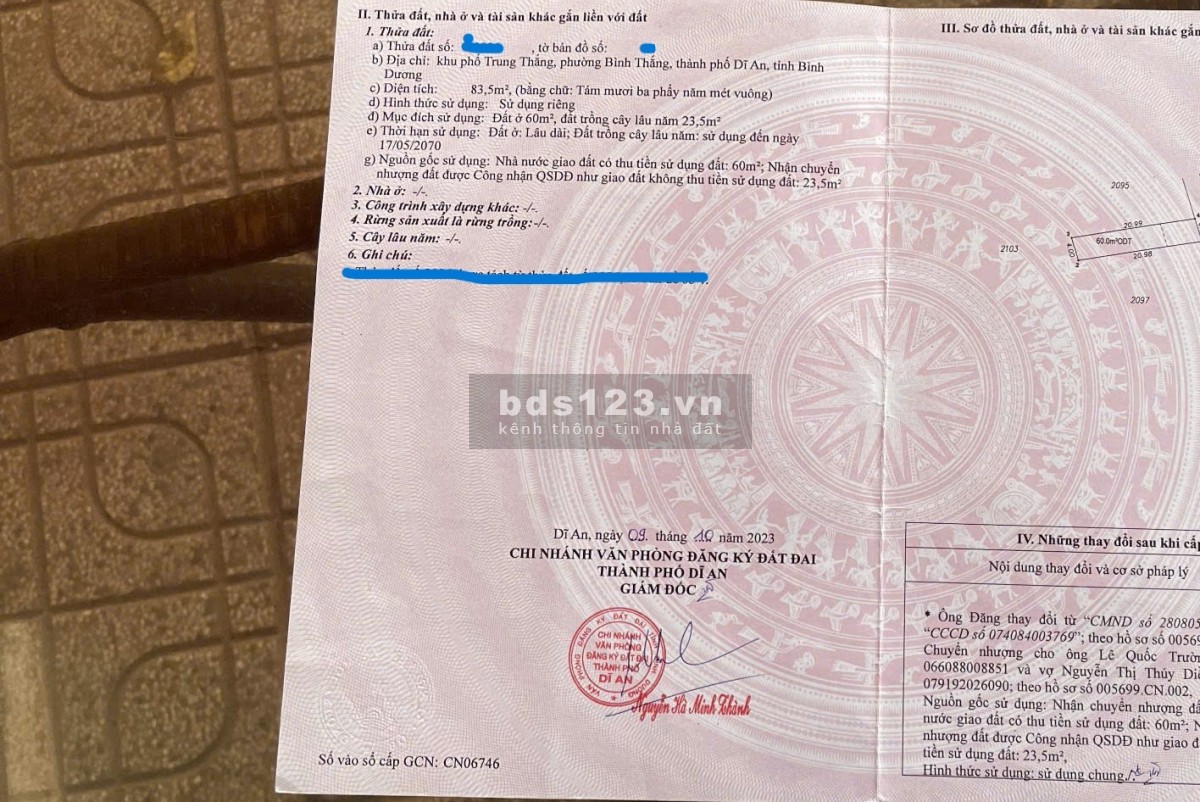 Bán lô đất gần Làng Đại Học, dân cư đông đúc giá chỉ 2 tỷ 5.
