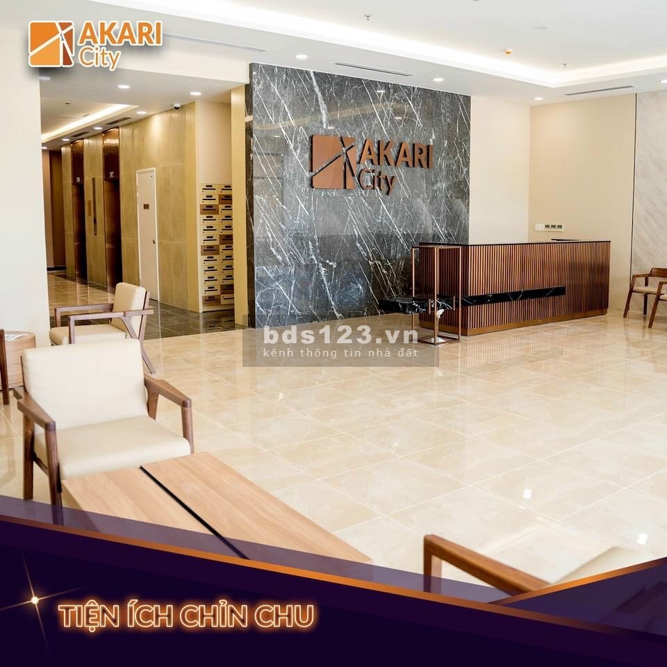 Cần tiền bán nhanh căn hộ sân vườn Akari City giai đoạn 1,tặng 1 năm Phí quản lí và toàn bộ nội thất