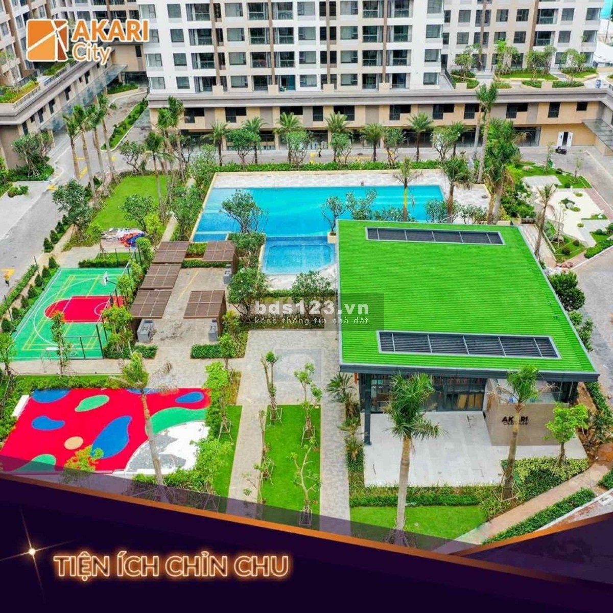 Cần tiền bán nhanh căn hộ sân vườn Akari City giai đoạn 1,tặng 1 năm Phí quản lí và toàn bộ nội thất