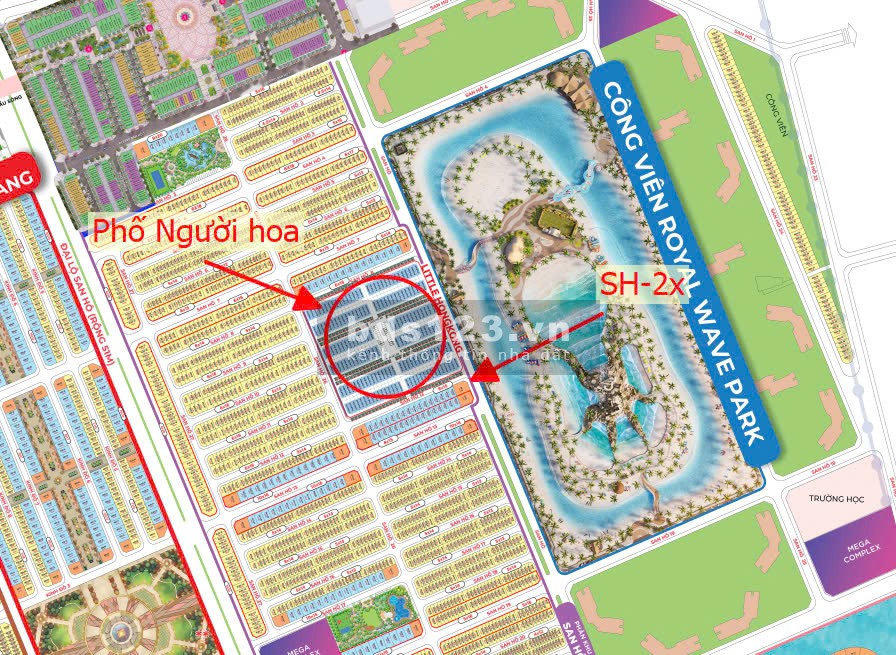 BTĐL góc view biển hồ, công viên, đối diện Little HongKong đẹp nhất Vinhomes Ocean Park 2 giá 7x tỷ