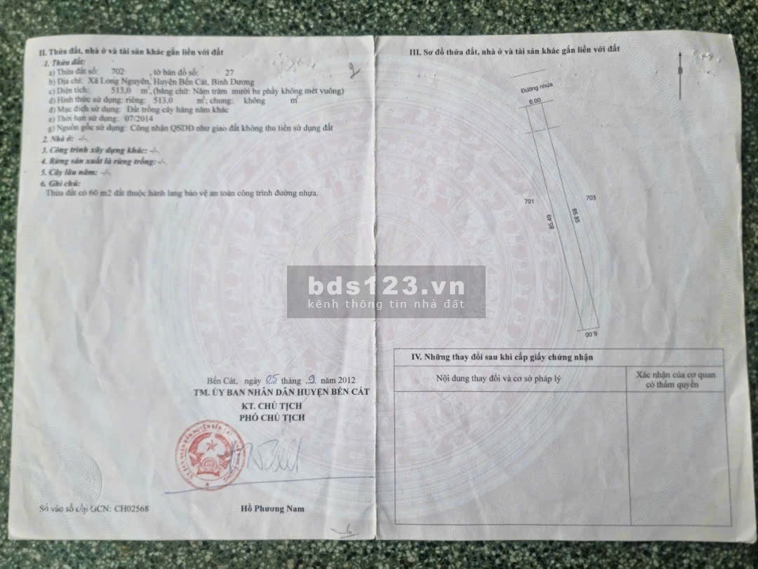 Chủ ngộp cần bán gấp MT đường DH615 giá siêu rẻ