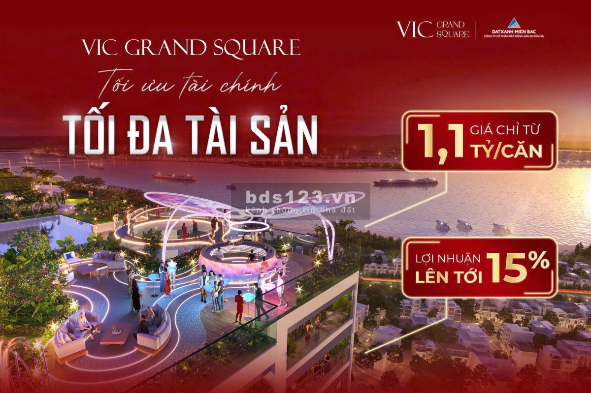Căn hộ dịch vụ tại Vic Grand Spuare - Cơ hội vàng cho nhà đầu tư