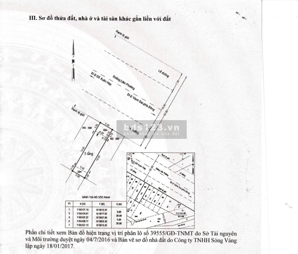 Bán nhà mặt tiền đường Liên Phường, khu đô thi Merita, xây dựng 1 trệt, 2 lầu giá 25 tỷ